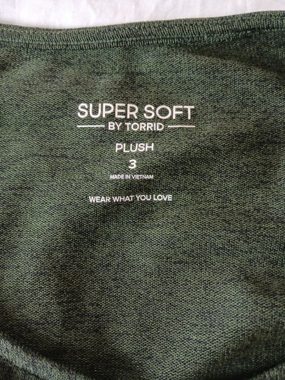 Torrid Super Soft Plush Hacci Knit Faux Wrap Dress Size 3X 3 Green Knee Length - Picture 11 of 16